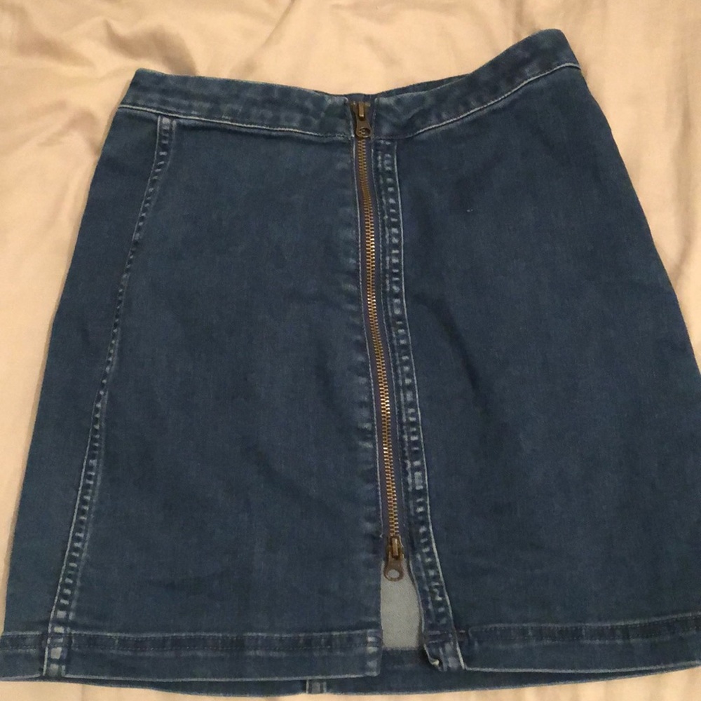 Free people denim skirt